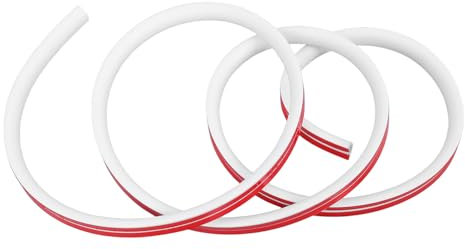 Gaine de Gestion des Câbles Flexible 2m PVC Blanc Auto-adhésive