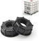 2 Pezzi Tappo Adattatore IBC 1 IBC Adattatore per Serbatoio di Acqua S60X6 Filettatura Interna Connettore per Serbatoio dell'Acqua IBC Raccordo in Plastica per 1000 L(Nero)