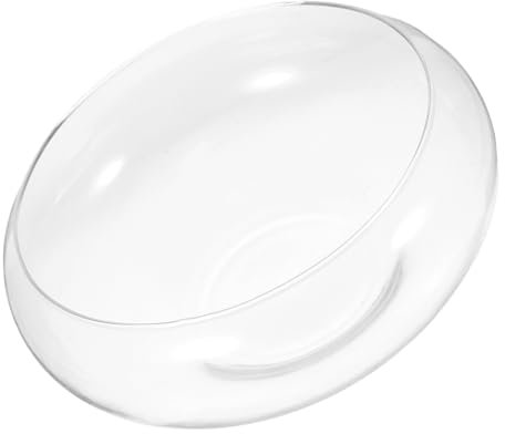 JOINPAYA Maceta De Cristal Transparente para Plantas De Interior, Pequeño para Suculentas, Redondo De Vidrio, Jardineras De Escritorio para Decoración y Cultivo Hidropónico