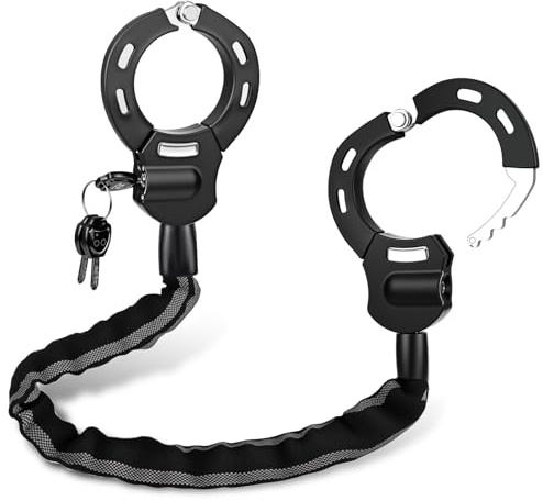 GuKKK Antivol Trotinette Electrique, 92CM Long Cadenas Trotinette Electrique, Cadenas Velo 8mm Ultra Résistant, 1.5KG Portabilité Chaine Velo Antivol, Antivol Menotte pour Scooter, Vélos Électrique