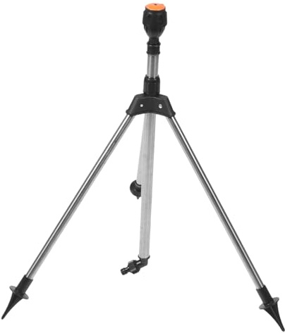 POPETPOP Arroseur Trépied Rotatif 360° pour Jardin Extérieur, Dispositif D'arrosage Automatique Rétractable Tête Unique, Irrigation Pelouse Pratique et Réglable, Système D'arrosage Robuste Antibruit