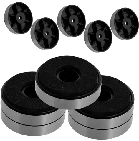 MUELODSIC 10 Pcs Speaker Isolation Feet Pads Anti-vibration Shock Absorber Mats for Audio Equipment Abs EVA Construction Cushion Base for Amplifiers Dvd Players Stable Non-slip Vibration