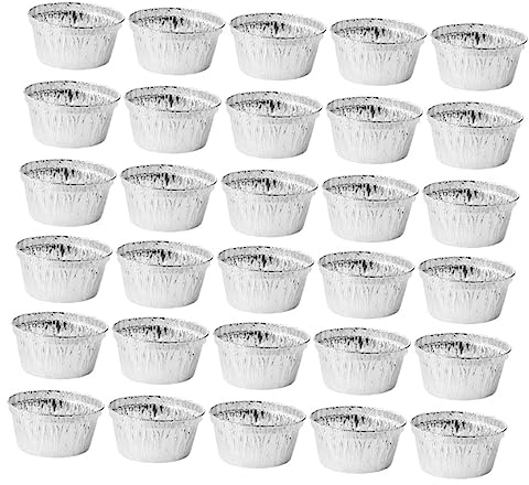 Hohopeti 40 pezzi Pirottini in Alluminio Usa e Getta per Cupcake e Tartellette Stampo Resistenti al Forno per Muffin Dolci Te per Casa Ristorante e Laboratorio Dolciario