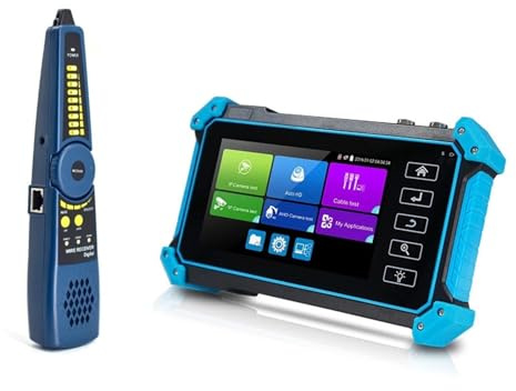 Monitor di prova CCTV, Tester IPC CCTV Da 5 Pollici 8MP AHD CVI TVI Telecamera VGA Ingresso Monitoraggio Sicurezza Test Cavo Di Rete,for telecamere CCTV Tester Ingresso