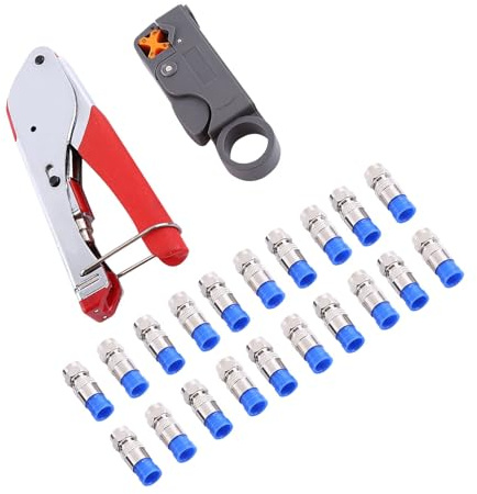CHICIRIS F Conector Engánchate para cables coaxiales RG6/RG59 F Compresión para aplicaciones de seguridad
