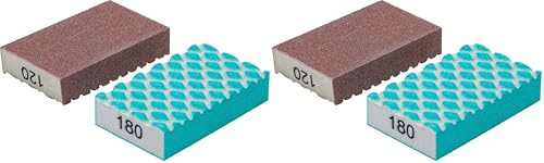 BGS Diy 80812 | Set di spugne abrasive | K 120, 180 | 2 pz. (Confezione da 2)