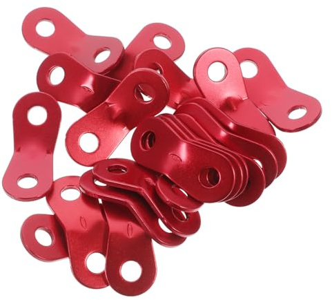 GLEAVI 20 Pezzi Tenditori per Corde Regolabili in Alluminio Fibbie Antiscivolo Leggere per Tende e Campeggio Accessori per Fissaggio e Tensione Corde da Esterno