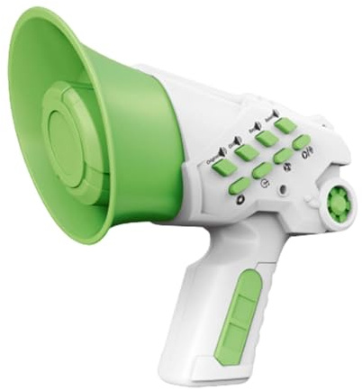 DuskHaven Giocattolo Cambiavoce Cambiavoce per Bambini Altoparlante Amplificatore Cambiavoce Giocattolo Microfono Portatile Regali di Compleanno, Verde Chiaro