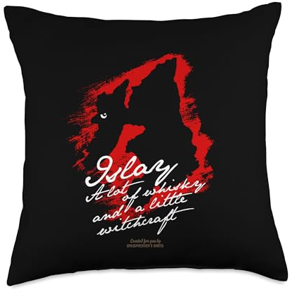 Islay Whisky Design The Witch of Islay Throw Pillow