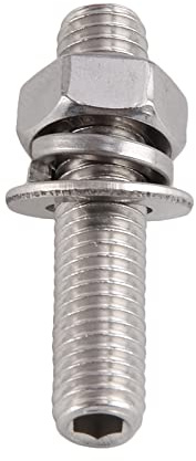Accessoires Moto M8x40mm Entrée/échappement Collecteur Goujons en Acier Inoxydable Écrou Dentelé Boulon Vis Rondelle Universelle pour H-Onda pour Y-AMAHA