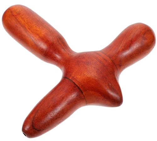 TIDTALEO Bastone da Massaggio in Legno per Piedi Punta a Croce, Massaggiatore Manuale Leggero per Riflessologia e Stimolazione Punti di Agopressione a Casa in Viaggio