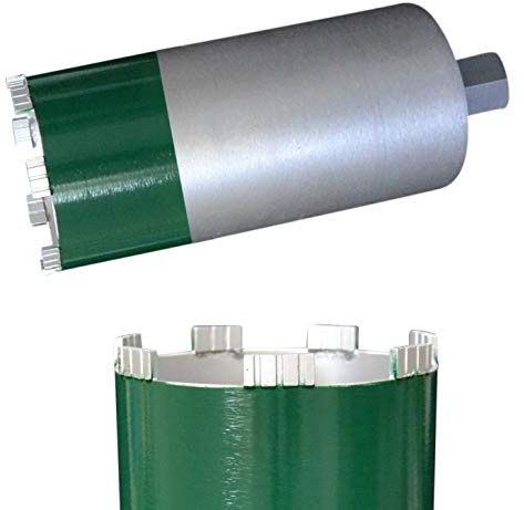 Trocken-Bohrkrone Ø52-250 mm Premium NL260mm für Kernbohrmaschine 1 1/4UNC | MDW Diamantbohrkrone (Gewinde ca. 32 mm/SW 41 mm)