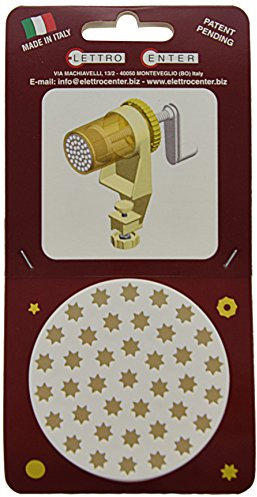 Elettro Center 423, filiera per schiaccia patate, pomodori, succo d'uva passatelli molto sottili, 7 mm a forma di stella