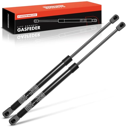 Frankberg 2x Gasfeder Dämpfer Heckklappe 0132670 | Kompatibel mit Corsa C F08 F68, Corsa C Kasten F08 W5L, Corsa C X01