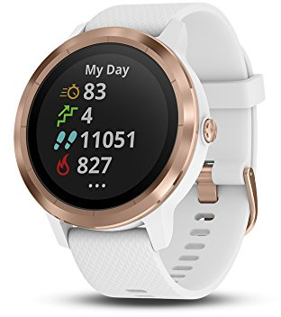 Garmin vívoactive 3, GPS Smartwatch with Contactless Payments and Built-in Sports Apps, White/Rose Gold