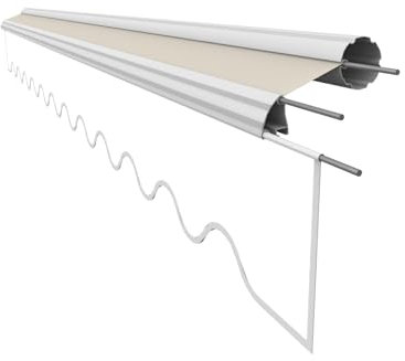 VANA Markisenbespannung ohne Volant für 3 m Markisen mit dem Markisentuch der Farbe SPD052 Maß 2,82 x 2,5 Meter.