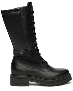 Nero Giardini I514841D Stivali Donna in Pelle E Materiale Tecnico - Nero 41 EU