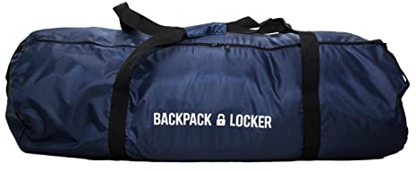 Backpack Locker - housse de protection pour sac a dos avion - cadenas offert! (Bleu, 45-55 litres)