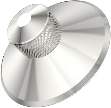 Tertullus, skivvikt, vinylskivor, stabilisator, polerad vikt, stabilisator, 380 g, rostfritt stål, vikter med mjuk golvstoppning, stabiliserande hastighet för skivspelare