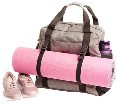 NATI LINE Yogamatten-Tasche/Rucksack Yogamatten-Tragetasche mit verstellbaren elastischen Bändern zum Halten von Yogamatten. Mehrzweck-Tasche für Büro, Yoga, Reisen und Fitnessstudio