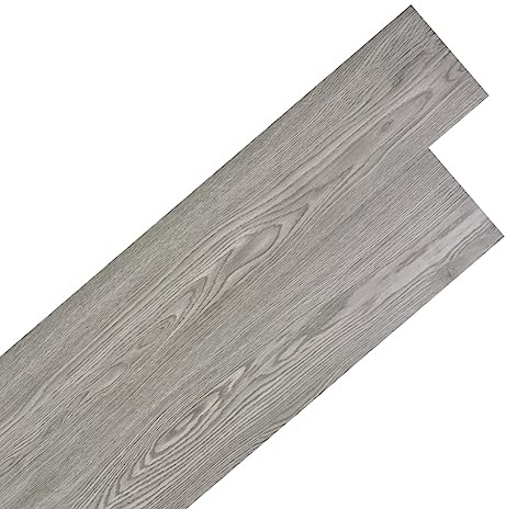 Planches de plancher PVC autoadhésif 2,51 m² 2 mm Gris foncé