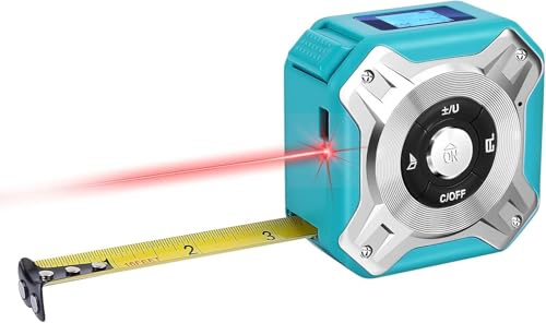 DeWin Ruban à Mesurer Laser, Ruban à Mesurer Numérique Télémètre Laser De 40 Mètres Ruban à Mesurer De Distance De 5 Mètres Batterie Intégrée