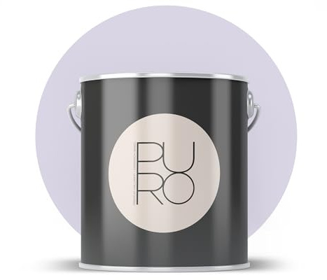 Livingwalls PURO Premium Wandfarbe c2003 - Malerfarbe mit sehr hoher Deckkraft - matte hochwertige Innenfarbe in Violett - 1l