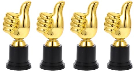 TEHAUX Kunststoff Trophäe Daumen Hoch Mini Pokal 5.1 Zoll Kinder Belohnung Für Sportspiele Basketball Fußball Tanz Wettbewerbe Party Preise