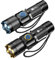 Skylla 2 Stück Taschenlampe klein aufladbar extrem hell torch Mini LED USB Wasserdichte IPX6 3000 Lumen 5 Licht Modi Variable Zoom HandfackelnTasche Blitz Für Camping, Gassigehen, Notfälle