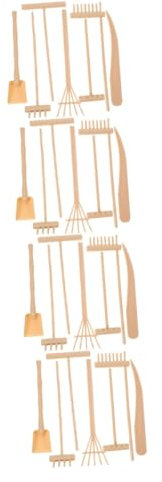 INOOMP 4ensembles Râteaux De Jardin Zen Accessoires pour Et Décoration De Jardin Outils pour Créer des Motifs Râteaux Jaunes Et Râteau