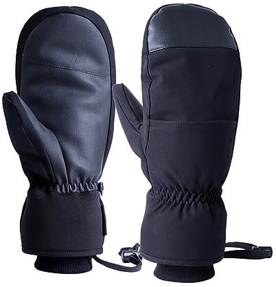 Ski-Fäustlinge für Damen und Herren, Winter-Schneehandschuhe, Touchscreens, Winterhandschuhe, warm für kaltes Wetter, Snowboard