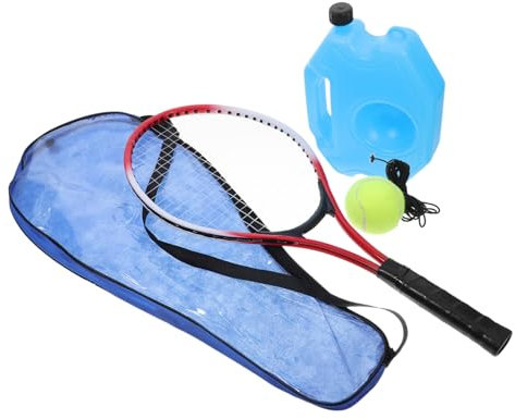 BRIGHTFUFU Tennis Trainingsset Mit Rebound-Ball Und Gummischnur Langlebiges Tennis Übungsgerät Für Junge Mädchen Und Anfänger Drinnen Und Draußen Mobiles Einzelspieler-trainingsset