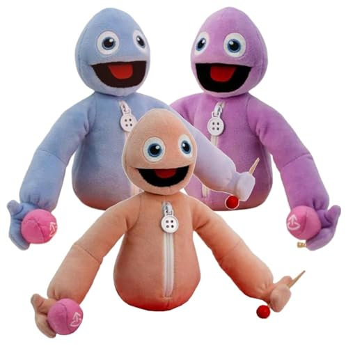 RDCIRP Yeeps Hide and Seek Plush, Cartoon Stuffed Animal Plush Figure Toy, Yeeps Plush Your Child's New Best Friend! Soft Pillow Doll for Imaginative Play for Boys Girls(Blue+Orange+Purple)