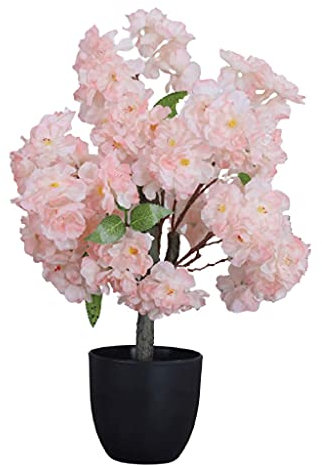 QTYQWC Künstlicher Baum, 1,2 m, künstliche Pflanze, Kirschbaum, künstliche Blumenbäume im Topf, künstlicher Baum, für Innen- und Außenbereich, Dekorieren (Kirschbaum 70 cm)