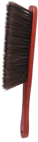 TIDTALEO Long Handle Whisk Broom Soft Bristle Wooden Hand Broom for Sofa Bed Furniture Fireplace Cleaning Supplies Indoor Sweeping Brush