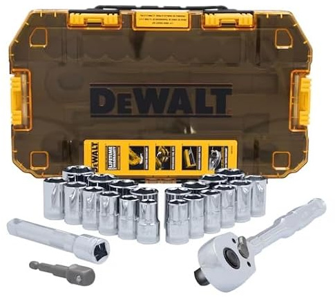 23PC TOUGH BOX 1/2IN DR SOCKET SET