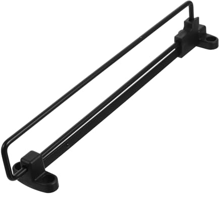 iplusmile Asta Organizzazione Ferro e Telescopica Appendiabiti Estensibile in Superiore Plastica Nero Installazione Salvaspazio, Lunghezza 300mm per Armadio