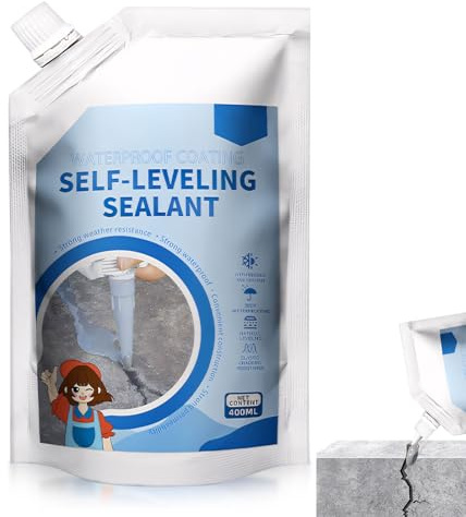 Dichtmasse Wasserdicht, 500 Ml Dichtmasse Reparaturspachtel Wetterbeständig, Unsichtbares Flüssigkunststoff Vielseitigkeit Für Verschiedene Oberflächen, Dichtschlämme Für Innen Und Außen (Grau)