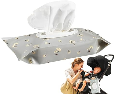 Zuasdvnk Toallero de Viaje – Dispensador de Toallas, Porta toallitas Recargable, hermético, Reutilizable con Acceso rápido para Viajes baño Cochecito