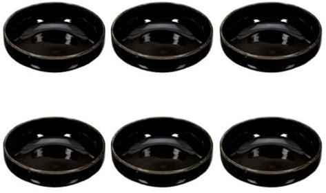Paris Prix Lot de 6 Coupelles Design Gancia 30cl Noir