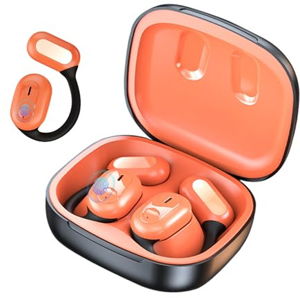 Ai Kopfhörer Übersetzer, 144+ Sprachen Kopfhörer Übersetzer Echtzeit mit App, 2025 Übersetzungskopfhörer, Bluetooth-übersetzungs-ohrhörer für iOS und Android, Reisen und Business-Orange