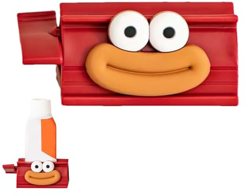 Exprimidor de Pasta de Dientes de Dibujos Animados, dispensador Manual de Pasta de Dientes y Soporte para Tubos, Organizador de baño para niños y Adultos, diseño Que Ahorra Espacio sin