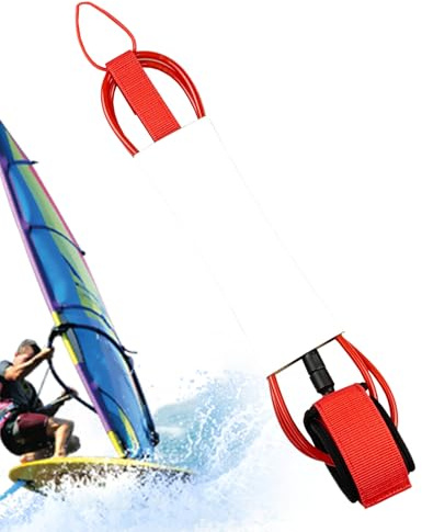 Gerade Surfbrett-Leinen, rutschfestes, leichtes Shortboard-Seil, Surf-Leine für Shortboard, für Stehpaddeln, Bodyboarding, Wettkampf, Wassersport, für Männer, Frauen, Jungen, Mädchen, Jugendliche