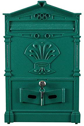 XBSLJ Briefkästen postkasten Briefkasten, Wand Briefkasten Retro Antike Nostalgie Vintage Briefkasten Briefkasten, Outdoor Briefkasten Retro Vintage Europäische Aluminium Aluminium Briefkasten