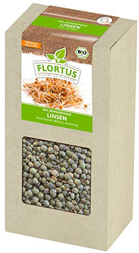 FLORTUS BIO Keimsprossen Linse | Gesunde & leckere Keimsprossen | Sprossensaat | Keimsprossen | Keimsaaten