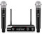 D Debra Système Micro sans Fil UBR-102 Pro UHF - Anti-Bruit, 80 m, pour Église, Réunion, Karaoké, Mariage (2 Micros sans Fil à Main)