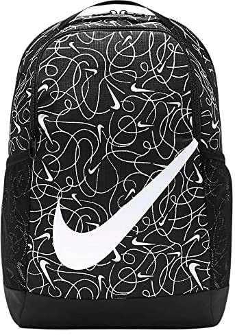 Nike Y NK BRSLA BKPK - CAT AOP 2,Black/W, DR6107-010, Einheitsgröße