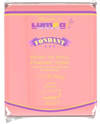 Dekozauber24 Premium Fondant, 500g, rosa, Rollfondant, in 17 Farben, weich und biegsam, essbar, Tortendeko Kuchen Deko