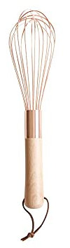 ddq Wisk Schneebesen, Schneebesen, Roségold, Edelstahl, manueller Schneebesen, Mixer, Backutensilien, Milch, Creme, Butter, Schneebesen, Mixer for Küche, Rührwerk (Size : Small)