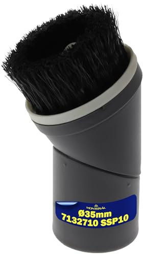 MONTERAL Redondo Boquilla Aspiradora Ø35 mm con Código Original 7132710 SSP10 para Miele - Garantía de 10 Años